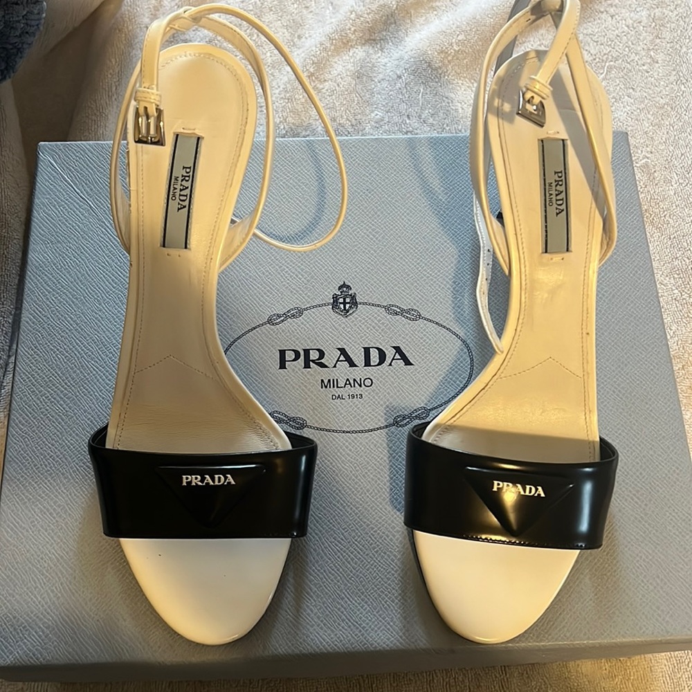 Never worn Prada heels. Brand new and authentic.